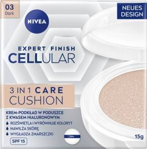 Nivea Hyaluron Cellular Filler Creme-Kissengrundierung, dunkle Farbe, 15 ml