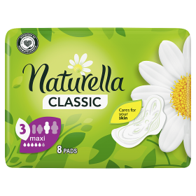 Naturella Classic Maxi Camomile Pads with wings x8