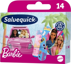 SALVEQUICK Plastry dla dzieci Barbie wodoodporne 14 szt