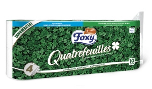 Foxy Quatrefeuilles Toilettenpapier vierlagig 10 Stück