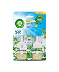 Air Wick Essential Oils Nachfüllung für elektrischen Lufterfrischer Frische des Sommermorgens 2 x 19 ml