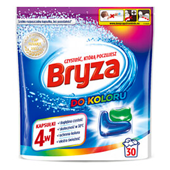 Bryza 4in1 Wäschekapseln für Farbe 600 g (30 Wäschen)