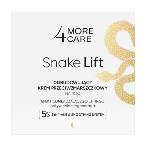 More4Care Snake Lift Odbudowujący krem przeciwzmarszczkowy na noc 50 ml