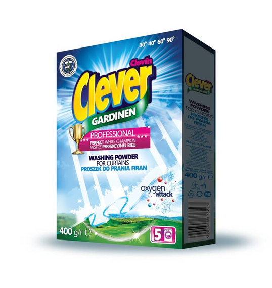 Clovin CLEVER proszek do prania firan 400 g