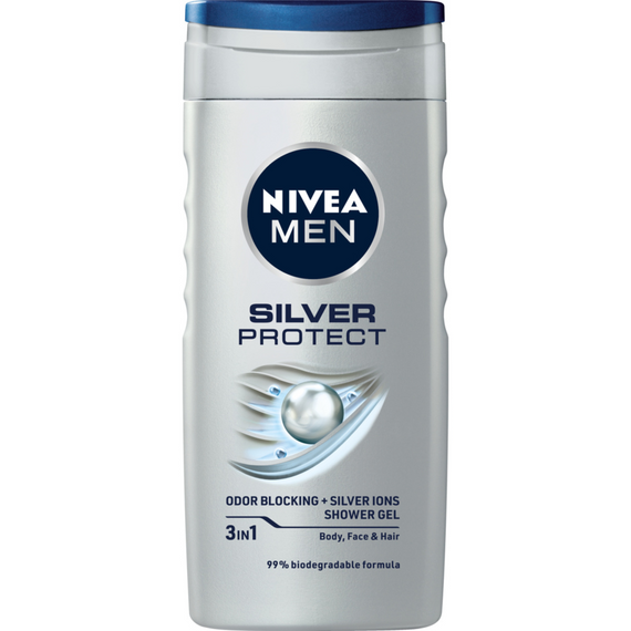 Nivea MEN Silver Protect SHOWER GEL FOR MEN 250ml