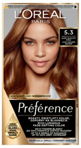 L'Oréal Paris Préférence Haarfärbemittel hellgoldbraun 5,3 Virginia