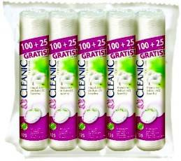 Cleanic Pure Effect Płatki kosmetyczne okrągłe 5 x 125 sztuk