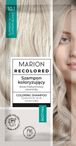 Marion Recolored Szampon koloryzujący Szamponetka 10.1 Platynowy Blond 35ml
