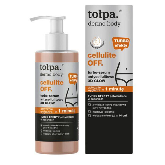 tołpa dermo body cellulite OFF turbo-serum antycellulitowe 3D GLOW, 250 ml