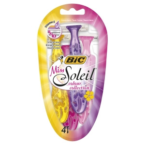 BiC Miss Soleil Colour Collection 3-blade shaver 4 pieces