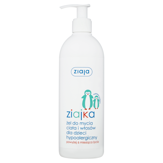 Ziaja Ziajka Wash Körper und Haar hypoallergen Kinder über 6 Monate alt 400ml