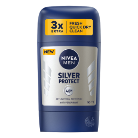 Nivea MEN Silver Protect Antibacterial Antiperspirant Stick 50 ml