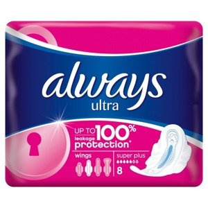 Always Ultra Super (R2) mit Flügeln Damenbinden 8 Stück
