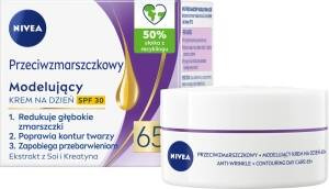 Nivea Przeciwzmarszczkowy + Modelujący krem na dzień SPF 30 65+ 50 ml