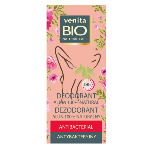 BIO DEODORANT WITH ALU FOR BODY, ANTIBACTERIAL, 100 G