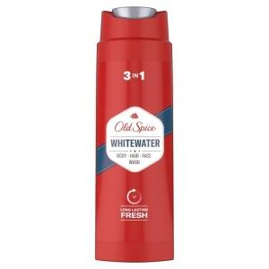 Old Spice Whitewater Herren-Duschgel und Shampoo, 250 ml. Langanhaltende Frische