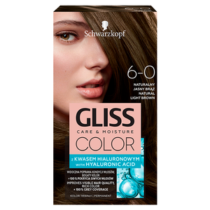 Schwarzkopf Gliss Color Farba do włosów naturalny jasny brąz 6-0