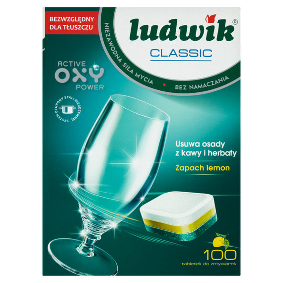 Ludwik Classic Lemon Dishwasher tablets 1.8 kg (100 pieces)