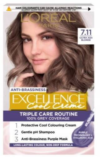 L'Oreal Paris Excellence Cool Creme Haarfarbe 7.11 Ultrakühles Blond