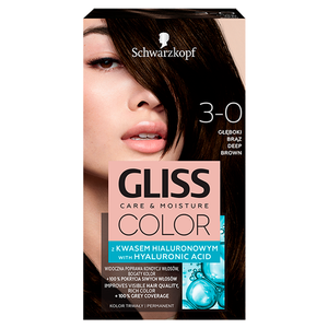 Schwarzkopf Gliss Color Hair Dye Deep Brown 3-0