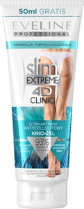 Eveline Cosmetics Slim Extreme 4D – Ultra-aktives Anti-Cellulite-Gel für den Körper 250 ml