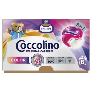 Coccolino Kapsułki 3w1 do prania kolorowych tkanin 259,5 g (15 prań)