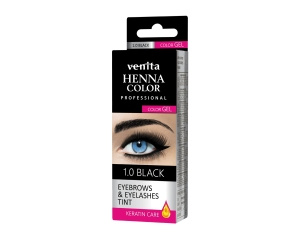 VENITA HENNA FÜR AUGENBRAUEN UND WIMPERN GEL 1.0 SCHWARZ