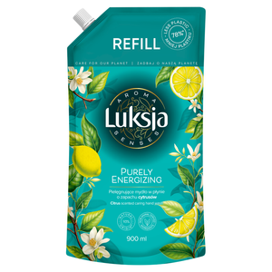 Luksja Aroma Senses Pflegende Flüssigseife mit Zitrusduft, Nachfüllpackung 900 ml