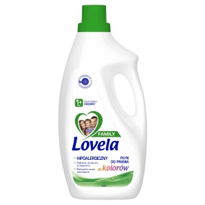 Lovela Family Hypoallergene Waschflüssigkeit für Farben 1,85 l (28 Wäschen)