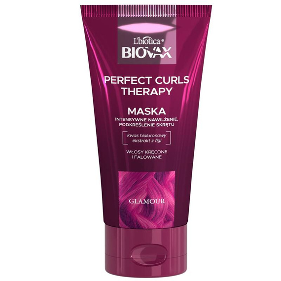 L'biotica Biovax Glamour Perfect Curls Therapy intensiv feuchtigkeitsspendende Maske 150 ml