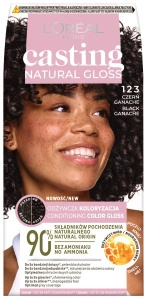 L'Oréal París Casting Natural Gloss Farba do włosów 123 czerń ganache