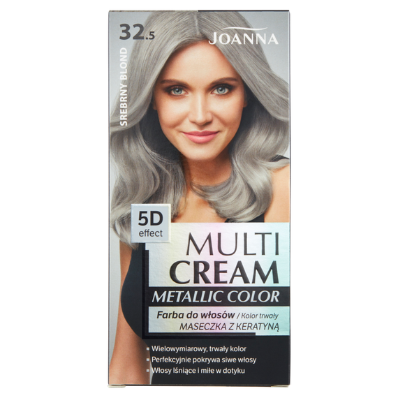 Joanna Multi Cream Metallic Color Farba do włosów srebrny blond 32.5