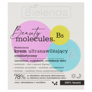 Bielenda Beauty Molecules Molekulare ultra-feuchtigkeitsspendende synbiotische Creme 50 ml