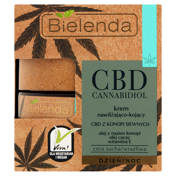 Bielenda CBD Cannabidiol Krem nawilżająco-kojący na dzień noc 50 ml