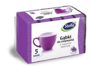 STELLA Spülschwämme mit Lavendelduft 5 Stück