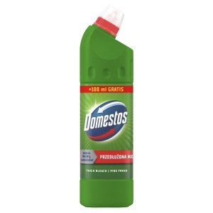 Domestos Przedłużona Moc Pine Fresh Płyn czyszcząco-dezynfekujący 750 ml