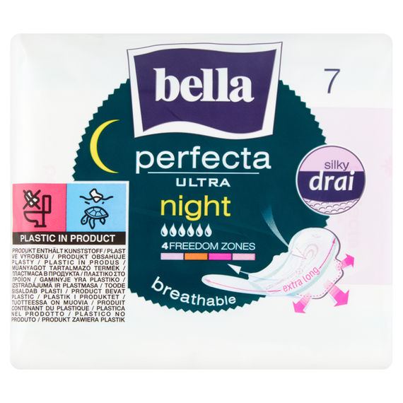 Bella Perfecta Ultra Night Silky Drai Damenbinden 7 Stück