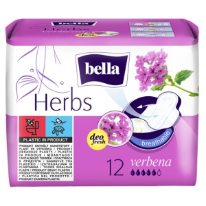 Bella Herbs Verbena Normal Sanitary napkins 12 pcs.