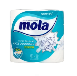 Mola Maxi lange Papierhandtücher, 2 Rollen