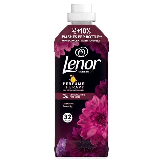 Lenor Fabric Softener, 32 Washes, Lotus Water & Diamond Figs