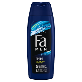Fa Men Sport Shower Gel with a 2in1 formula with a green citrus scent 400 ml