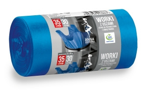 Anna Zaradna Müllsäcke mit Griffen 35 30 Stück