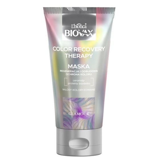 Biovax Recovery Color Therapy Intensiv regenerierende Schutzmaske – gefärbtes Haar 150 ml