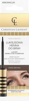 Christian Laurent Pour La Beaute luksusowa henna do brwi dark brown 6 ml