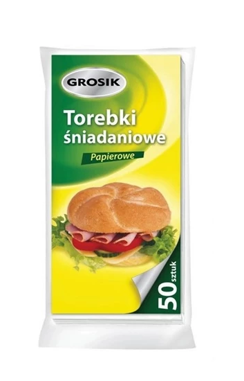 Grosik torebki śniadaniowe papierowe 50 szt