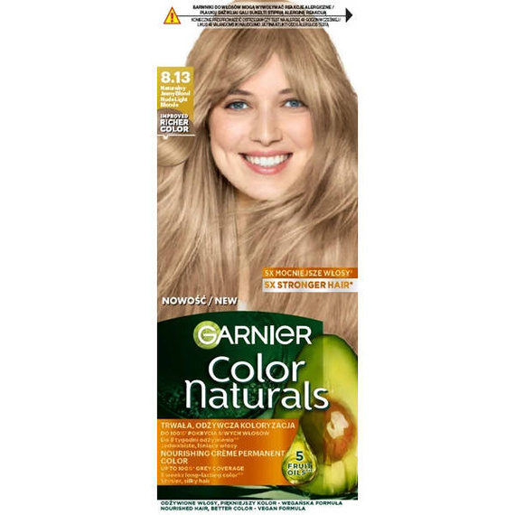 Garnier Color Naturals Créme Haarfärbemittel 8.13 Natürliches Hellblond