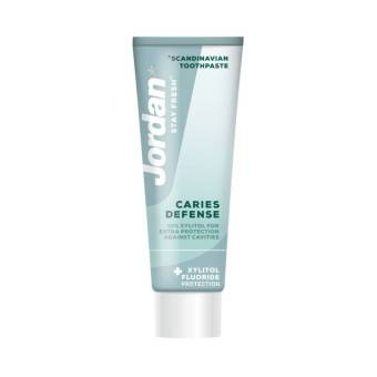 Jordan Stay Fresh Toothpaste odświeżająca pasta do zębów przeciw próchnicy Cavity Defense 75ml