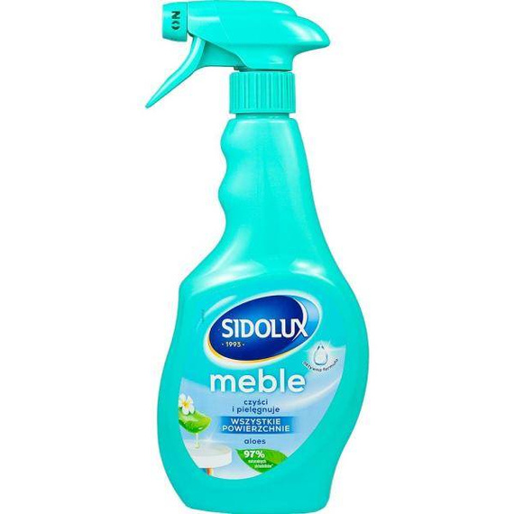 Sidolux spray do mycia mebli drewnianych aloes 400ml 