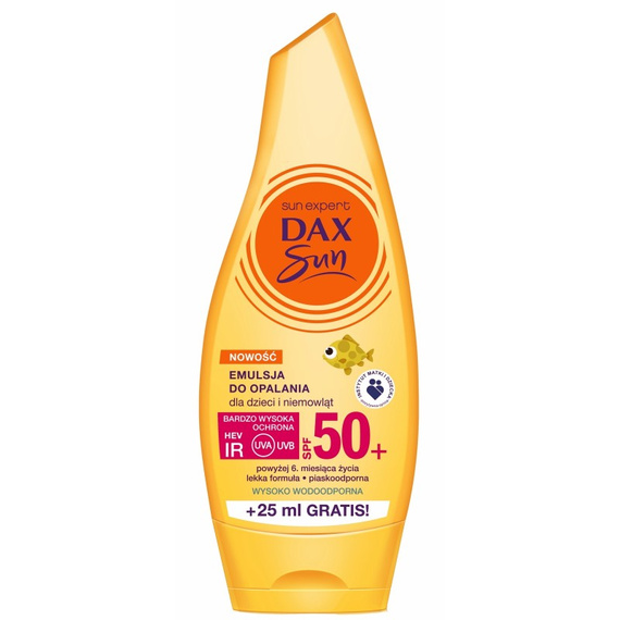 DAX SUN, EMULSJA DO OPALANIA DLA DZIECI I NIEMOWLĄT, SPF50+, 175 ML