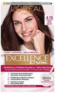 Loreal Excellence Creme Farba do włosów  4.15 Mroźny Brąz